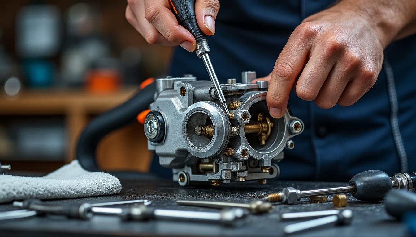 découvrez notre guide pratique pour ajuster efficacement le carburateur de votre tronçonneuse et assurer un fonctionnement optimal de votre outil.