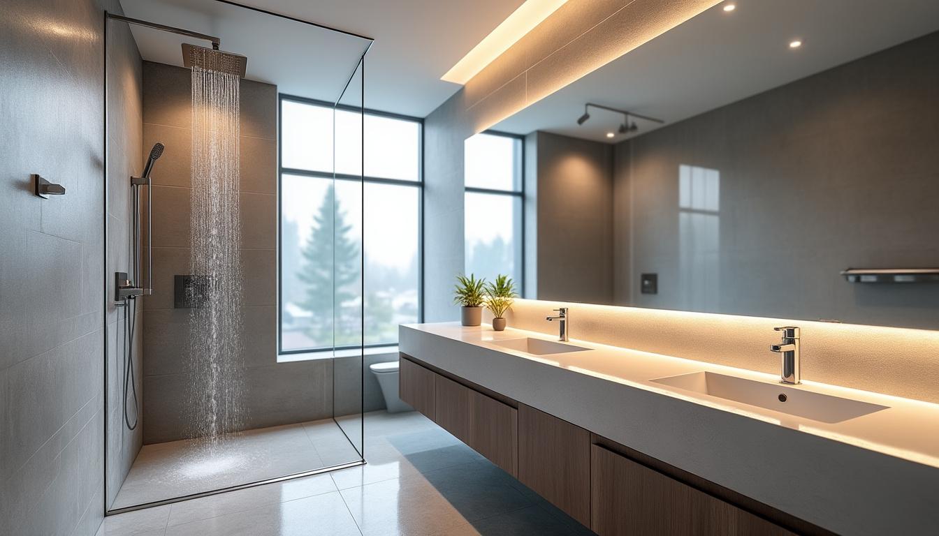 découvrez comment allier sécurité ip, miroir design et ambiance chaleureuse pour transformer votre salle de bain en un espace à la fois sûr et esthétique.