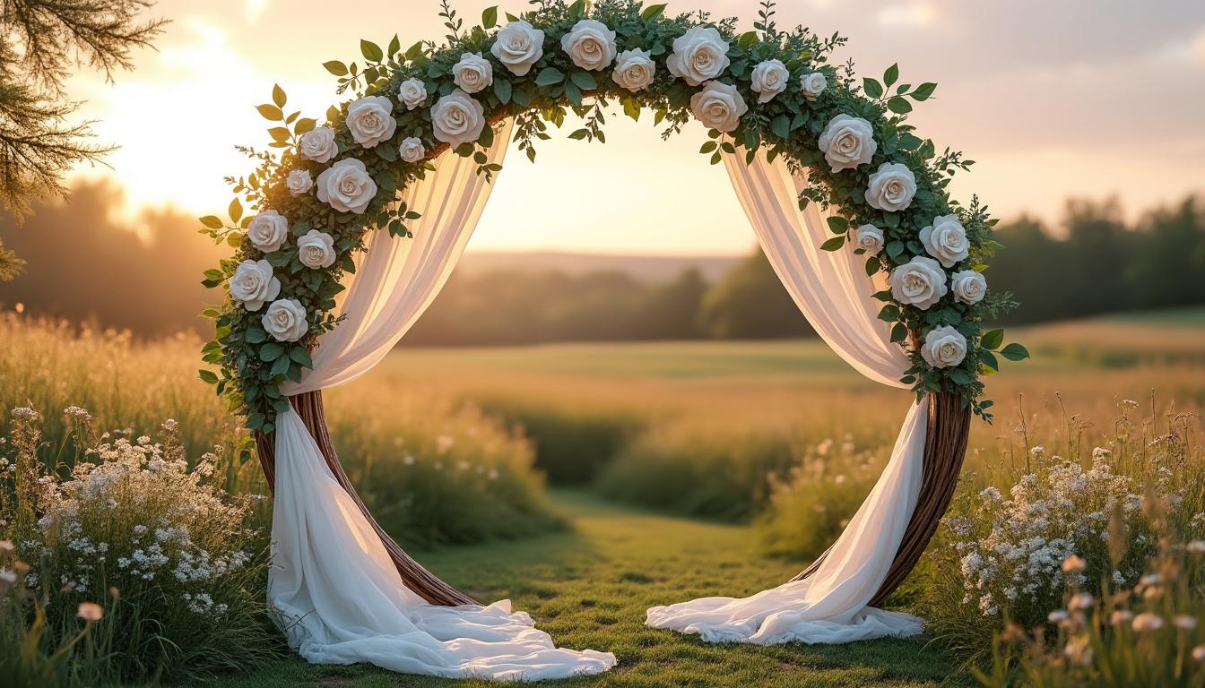 découvrez 20 inspirations sublimes d'arches de mariage pour ajouter une touche de romance et d'élégance inoubliable à votre grand jour.
