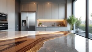 découvrez comment la résine s'impose comme un matériau moderne et esthétique, idéal pour sublimer votre cuisine avec style et durabilité.