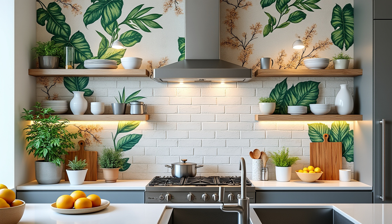 découvrez 20 idées déco irrésistibles de papier peint pour cuisine afin de transformer votre espace avec style et originalité. inspirez-vous et adoptez ces tendances chez vous dès aujourd'hui !
