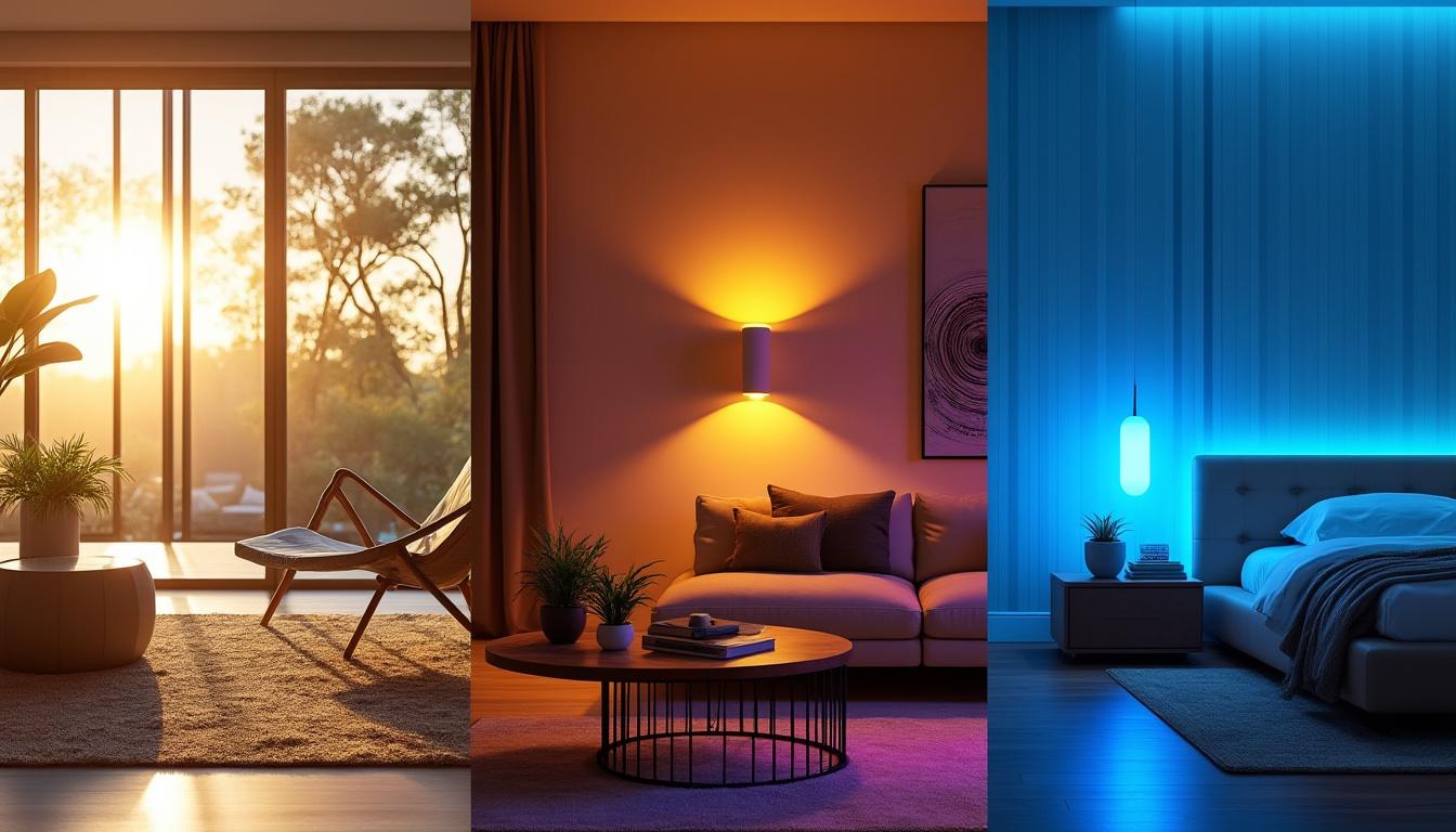 apprenez à programmer vos lumières par scénarios personnalisés pour le matin, le soir et les vacances afin d'optimiser confort et économies d'énergie.