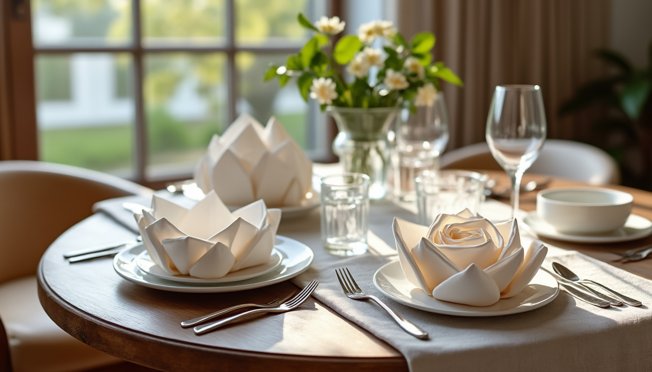 découvrez des astuces créatives pour plier vos serviettes en papier et sublimer votre décoration de table avec élégance et originalité.