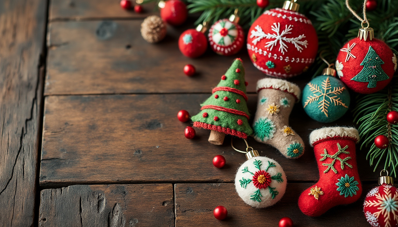 apprenez à créer des décorations de noël charmantes avec notre guide facile et créatif pour coudre vos propres ornements uniques et personnalisés.