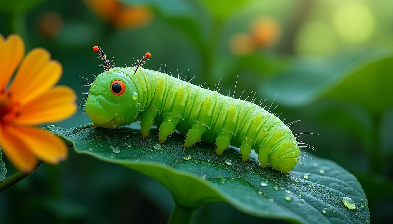 découvrez la chenille verte, futur papillon fascinant à observer de près, et apprenez tout sur son évolution et son habitat.