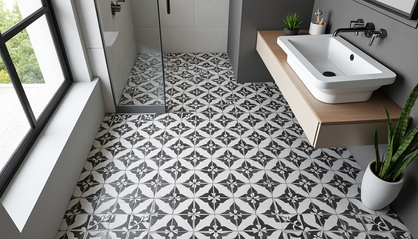 transformez votre salle de bains avec l'élégance intemporelle des carreaux de ciment, alliant style classique et modernité pour un espace unique et raffiné.