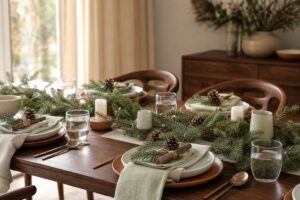 Marque-places Noel faits main decoration table