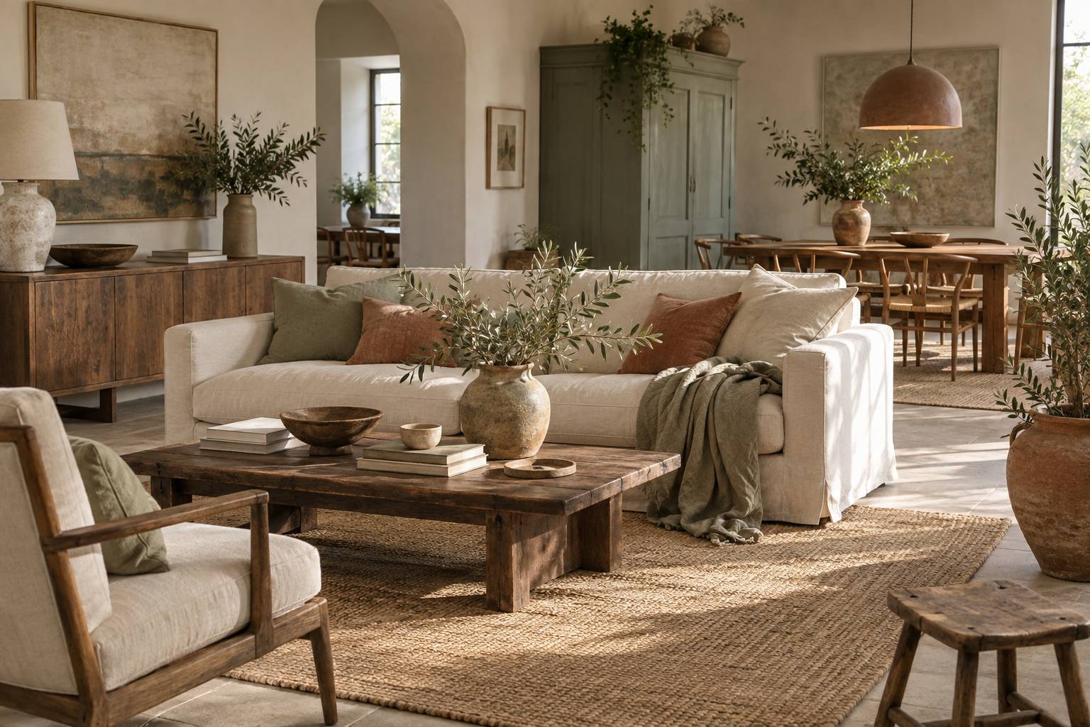 Illustration éditoriale du sujet : Inspirations déco champêtre pour sublimer votre intérieur