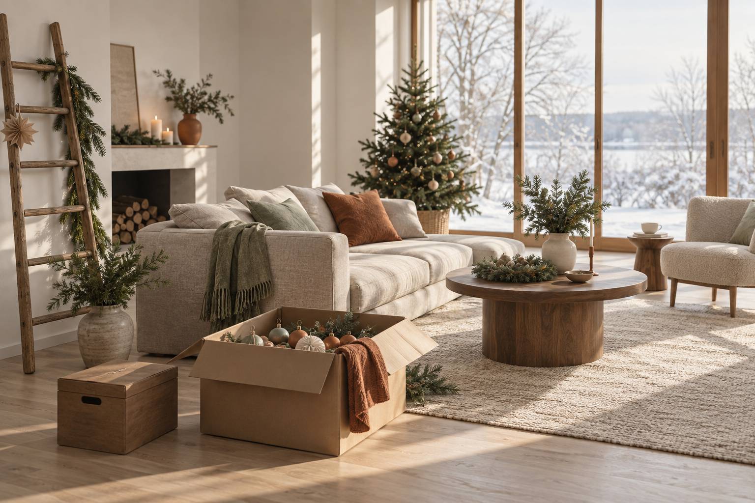 Illustration éditoriale du sujet : Le moment idéal pour installer vos décorations de Noël chez vous