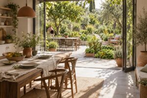 Illustration éditoriale du sujet : Les secrets d'un paysagiste pour créer un jardin gourmand et enchanteur
